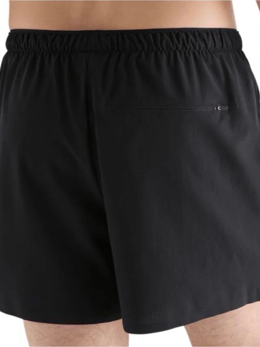 NOBULL MEN’S HYBRID 5” BLACK LINED RUNNING SHORTS SIZE MEDIUM